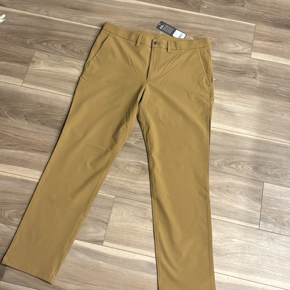 CRZ Yoga Men’s Tech Pants - Beige/Tan - 36X33